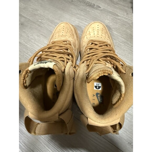 Nike Air Force 1 ’07 Flax Wheat Nubuck Men’s Size 8 (882096-200) –Classic No Box - Picture 3 of 8